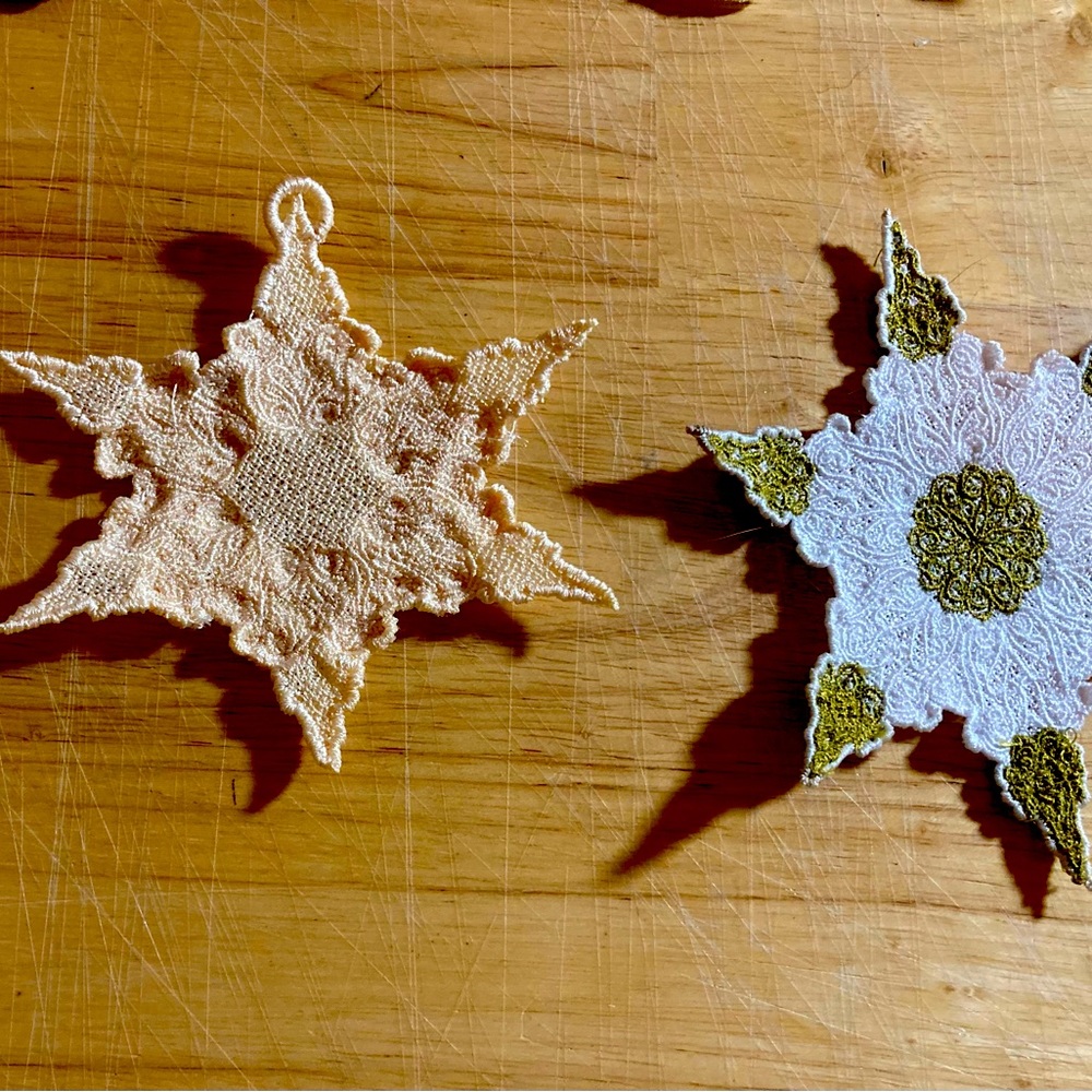 Homemade Star Christmas Ornaments